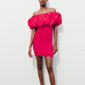 Zara OFF THE SHOULDER DRESS